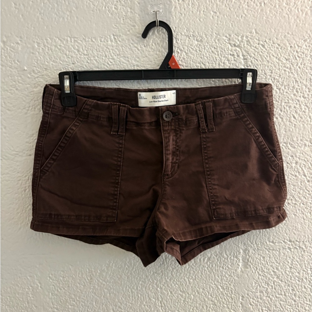 Hollister Women's Dark Brown Mini Shorts